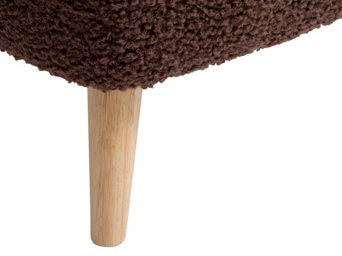 Pouffe VILDSUND 52x41 brown