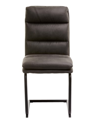 Dining chair ULSTRUP anthracite grey/black