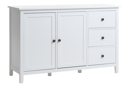 Sideboard NORDBY 2 doors 3 drawers white