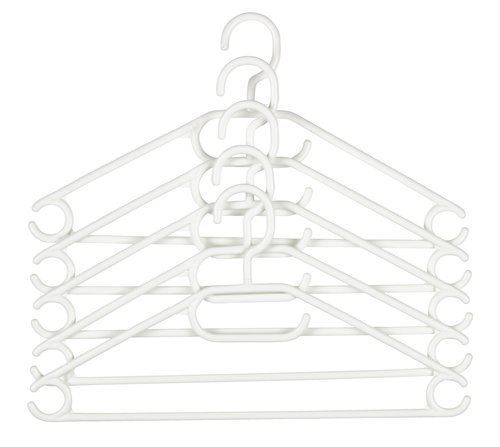 Hangers TRYGVE white pack of 5