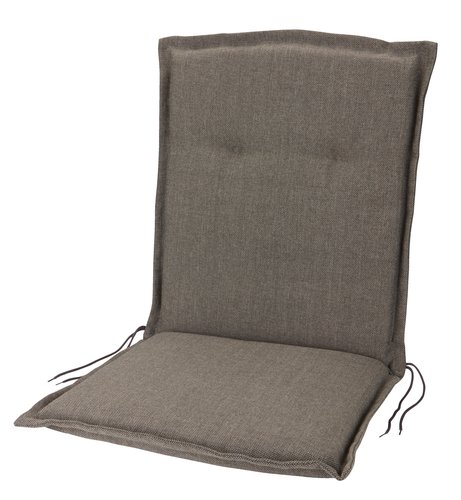 Garden cushion high back chair GUDHJEM dark sand