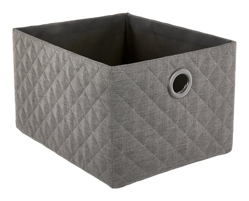 Basket GILLIS W26xL32xH20cm dark grey