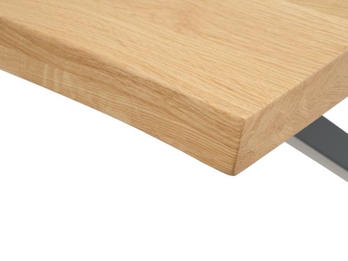 Dining table ROSKILDE/ROSLEV 80x140 natural oak/black