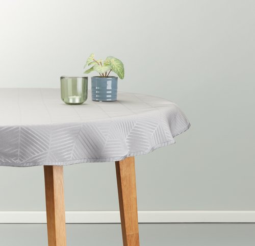 Tablecloth BLOMME D120 grey