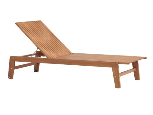 Sun lounger KIVIK W72xL190 hardwood