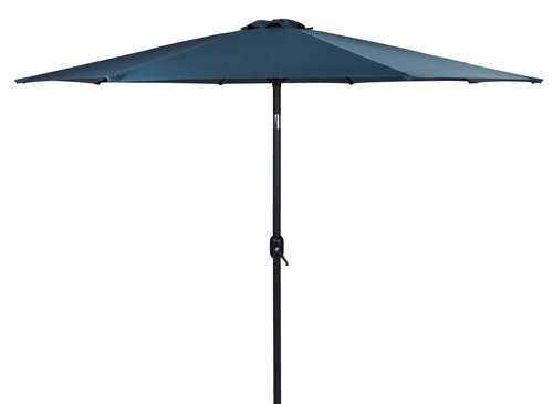 Market parasol AGGER D300 dark blue