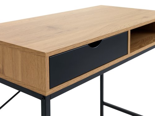 Desk TRAPPEDAL 48x95 oak/black
