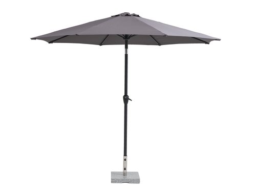 Market parasol AGGER D300 dark grey