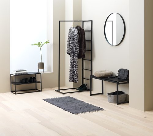 Clothes rail VIRUM black