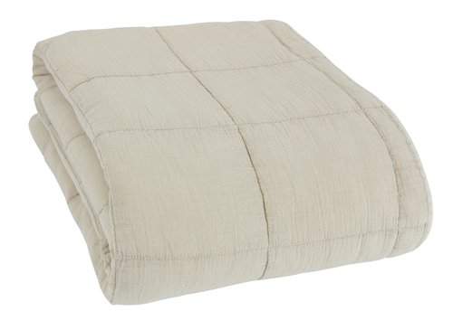 Quilted blanket VALMUE 130x180 beige