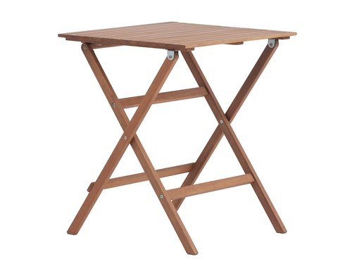 Bistro table EGELUND W62xL62 hardwood