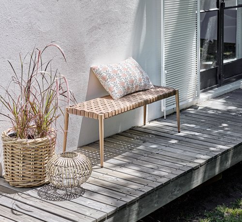 Garden bench EDDERUP W110xD40 natural
