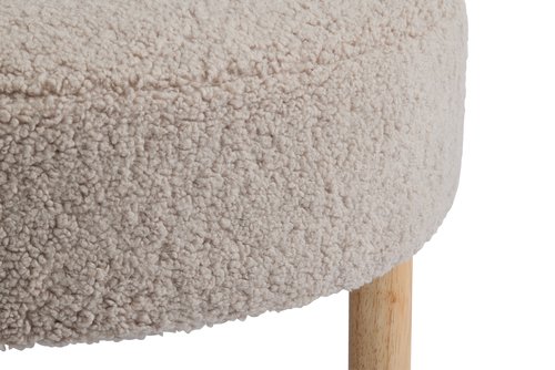 Pouffe RAMSDAL beige/oak colour