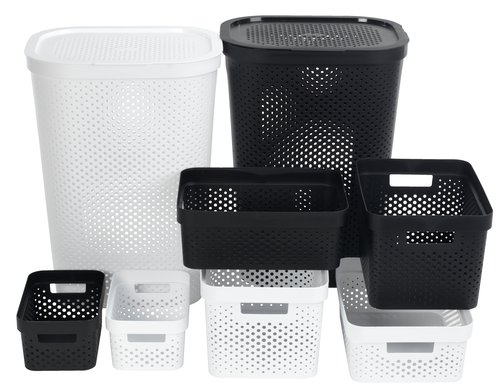Basket INFINITY 4.5L plastic white