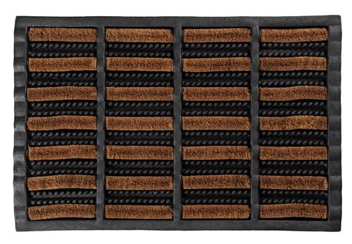 Doormat NAVR 40x60 coir natural/black