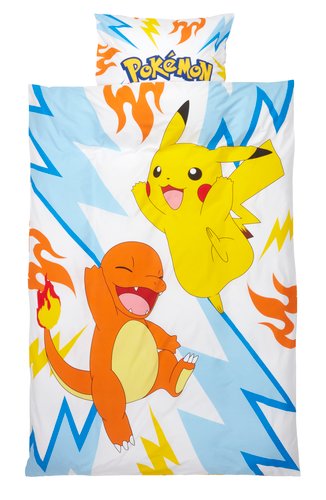 Duvet cover set POKEMON Single yellow