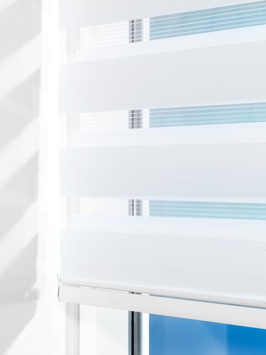 Roller blind Duo ALSTEN 90x210cm with cassette white