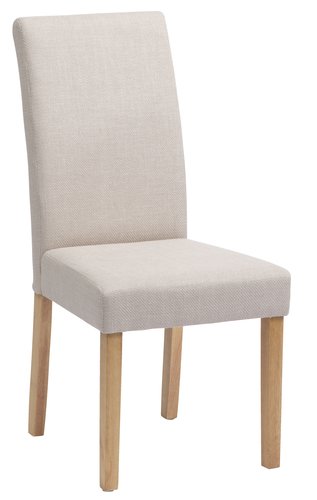 Dining chair TUREBY beige fabric