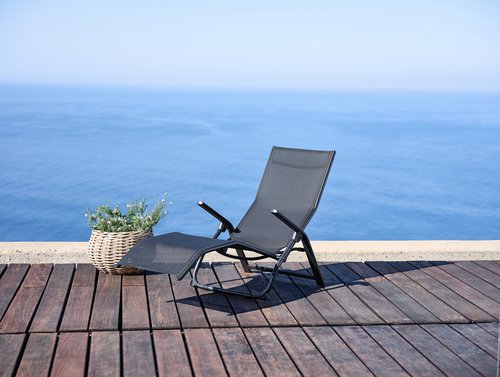 Deckchair LOMMA W63xL130 black