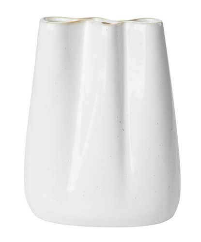 Vase CARLO W13xL8xH17cm grey