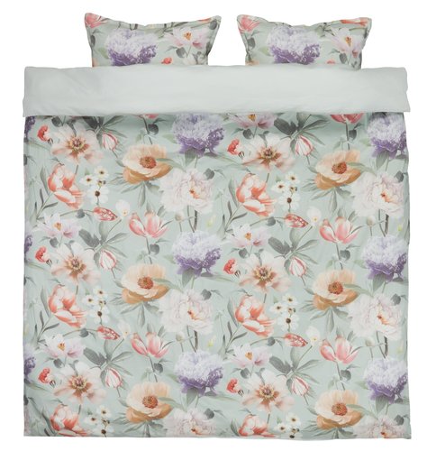 Sateen duvet cover set ERNA Double rose