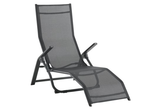 Deckchair LOMMA W63xL130 black