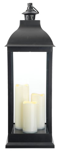 Lantern ANKA W24xL24xH70cm with LED black
