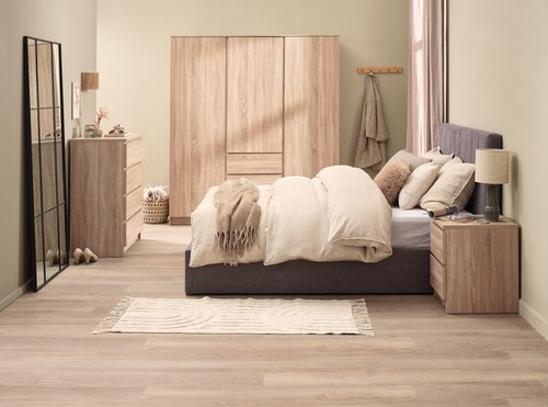4 drawer chest LIMFJORDEN light oak colour