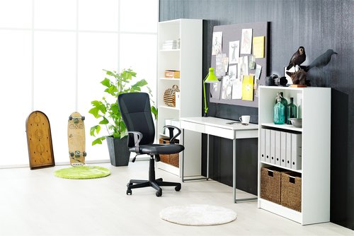 Bookcase HORSENS 3 shelves wide white
