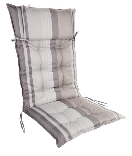 Garden cushion recliner chair HERRHAGEN light grey