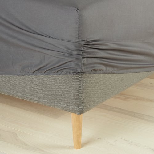 Fitted sheet FRIDA Single grey