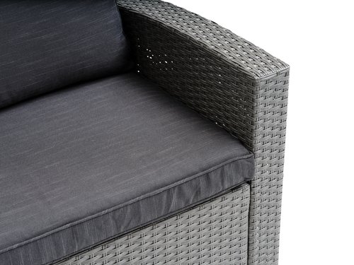 Lounge set ULLEHUSE 6-seater storage grey