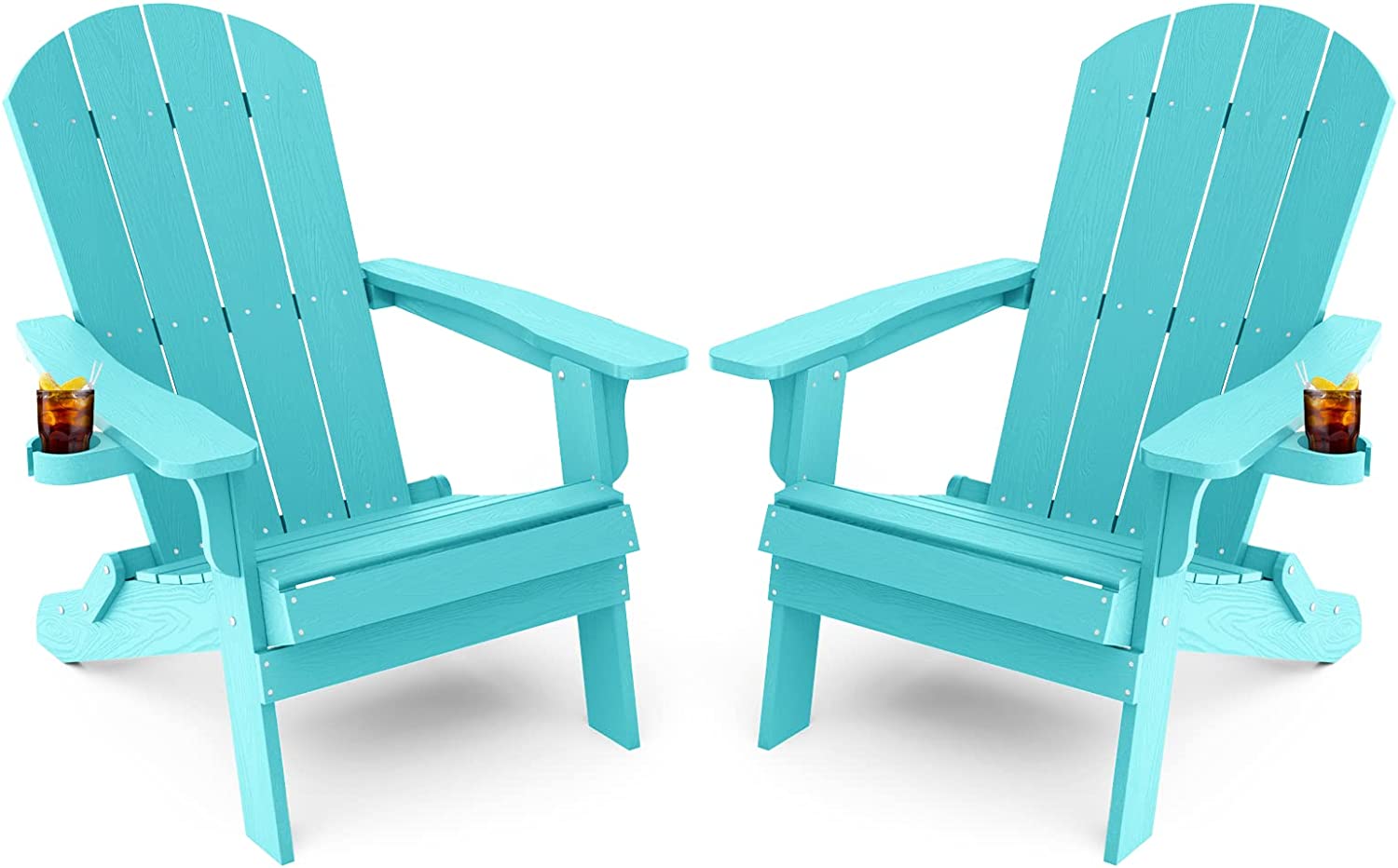 Adirondack Chair ,Patio Chairs 5 Steps Easy Installation,Widely Used in Outdoor, Fire Pit, Deck, Outside, Garden, Campfire Chairs