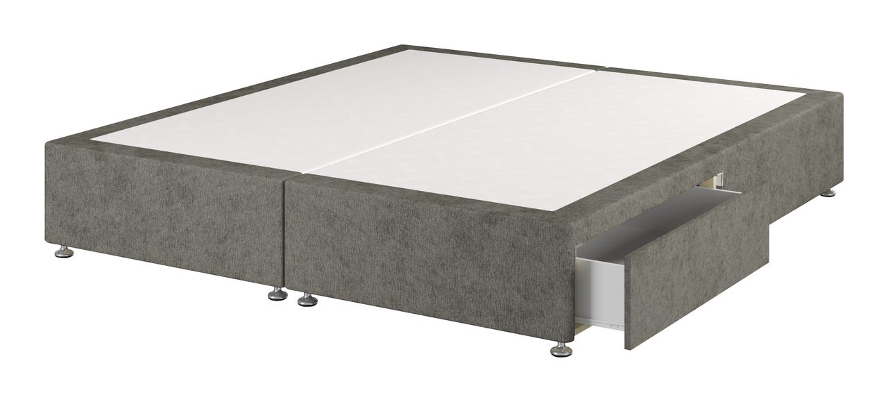 Divan base GOLD D10 2 Drawer Super king Grey-50