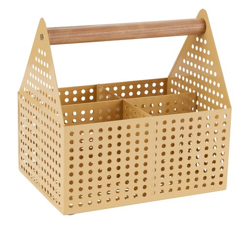 Storage box VICKLEBY W15xL20xH20 yellow