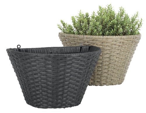 Hanging pot REDDIK W18xL30xH18 assorted