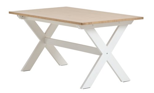 Dining table VISLINGE 90x150 natural/white