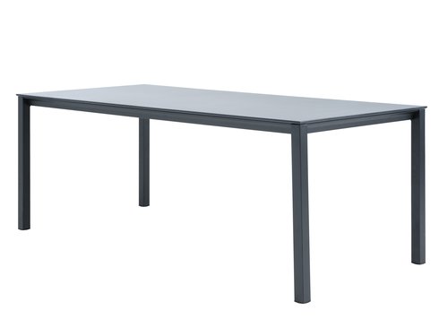 Garden table LANGET W95xL207 black