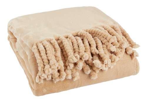 Throw BONDEROSE 130x170 fleece latte
