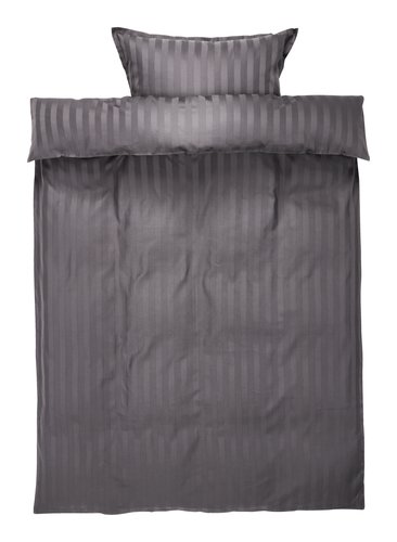 Duvet cover set NELL sateen Single anthracite