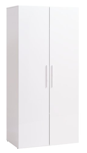 Wardrobe HELSTRUP 97x208 h.gloss white