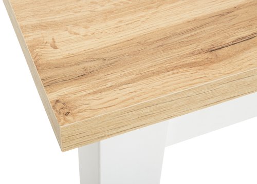 Dining table MARKSKEL 150x193 white/oak colour