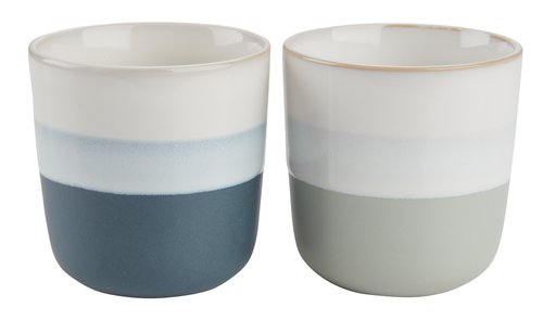 Mug FREDERIK 200ml blue/green set of 2