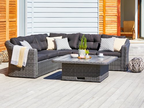 Lounge set TAMBOHUSE 5-seater grey