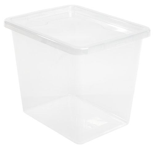 Storage box BASIC BOX 31L w/lid transparent