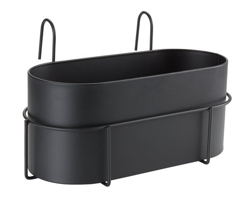 Balcony Planter UGLE W23xL37xH22 black