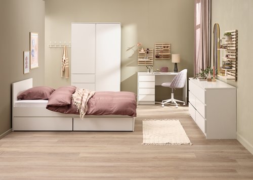 Wardrobe LIMFJORDEN 120x200 combi white