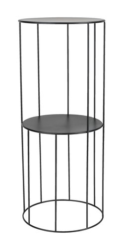 Pedestal PELLE D25xH60cm black