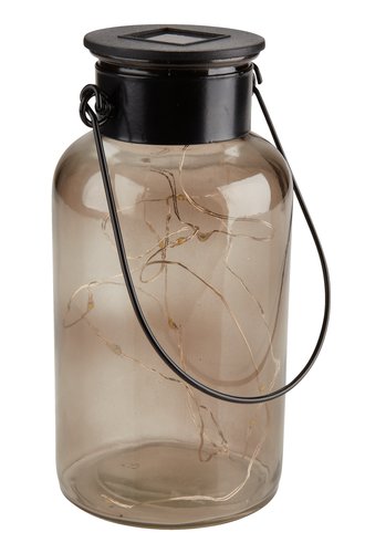 Solar lamp BERGAND D8xH16 smoke