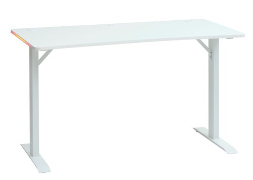 Gaming desk HALBJERG 65x135 w/LED white